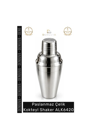 Shaker Bar İçecek Sunum Karıştırıcı Profesyonel Paslanmaz Çelik Kokteyl Shaker Alk6420 Çok Renkli