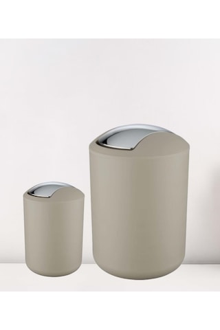 2'li Çöp Kovası Bej Brasil Model 18 X 15 - 31 X 19,5