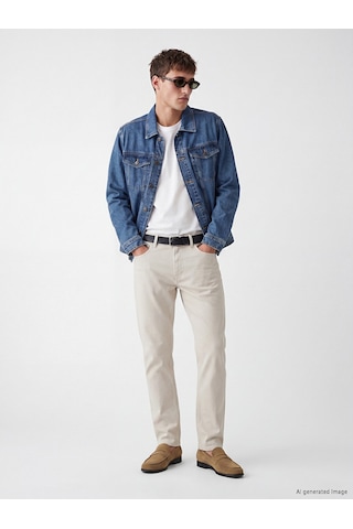 Lcw Jeans İndigo Regular Fit Erkek Jean Ceket