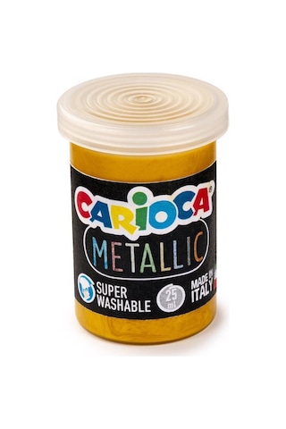 Carioca Metallic Tempera Yıkanabilir Sulu Boya 6 x 25 ML