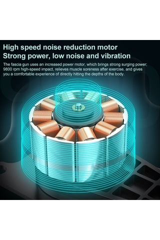 Sones Kasları Rahatlatan Masaj Aleti Fitness Ekipmanı Fasya Tabancası, Renk: Amiral Gemisi Yükseltmesi 6 Vites Yeşil Çok Renkli