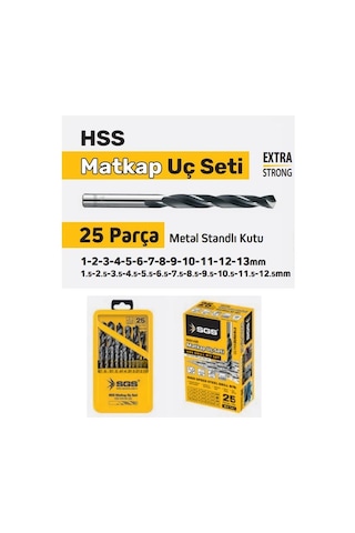 Sgs 1420 25 Parça Hss Matkap Ucu Seti