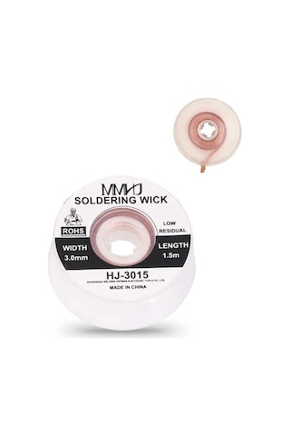 Lehim Alma Teli Hj-3015 3mm 1,5 Metre Emici / Çekme Solder Wick Hatfon