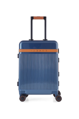 Orta Boy Tsa Kilitli Ve 360 Dönebilen Tekerlekli Seyahat Valizi - Mavi Mavi