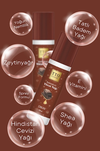 Tto Clinic Nemlendirici Çikolata Özlü Vücut Yağı 200 ML