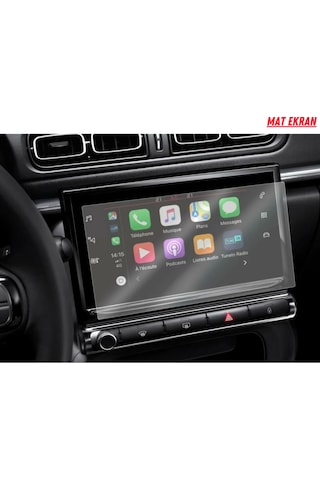 Citroen C3 Aircross 2020-2023 Navigasyon Ve Multimedya Uyumlu Mat Ekran Koruyucu