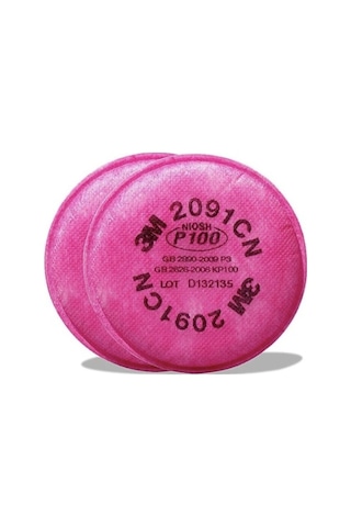 3m 7502 Yarım Yüz Maskesi + 3m 2091 P100 Noısh Partikül Filtresi 1 Çift