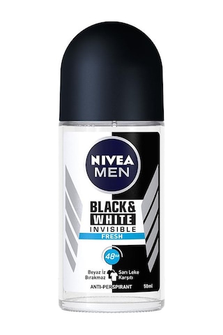 Nivea Invisible Black&White Fresh Erkek Roll-On Deodorant 50 ML Nivea Invisible Black&White Fresh Erkek Roll-On Deodorant 50 ML
