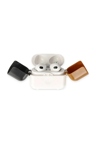 Newface Airpods Uyumlu 3 3.nesil Basmalı Kılıf Csmtex - 99 - Beyaz-siyah-kahverengi
