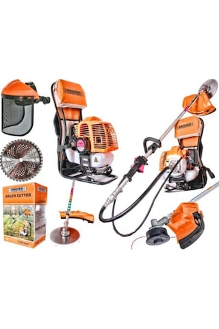 Swazer Profesyonel Sırt Tipi Benzinli Motorlu Tırpan Çim Biçme
