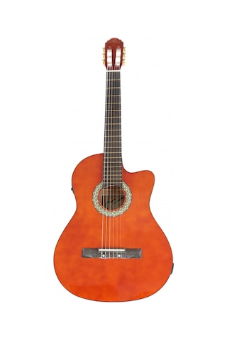 Almira Mg917ce-wa Elektro Klasik Gitar - Naturel Orta Seviye - Cutaway Ceviz Rengi Walnut Bitiş, Sıcak Akustik Tını, Eşikaltı Manyetik Sistemi Uyum: Sahne Ve Pratik Kullanımı