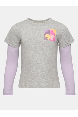 Gap Çocuk Uzun Kollu T-shirt 161703285 Gri