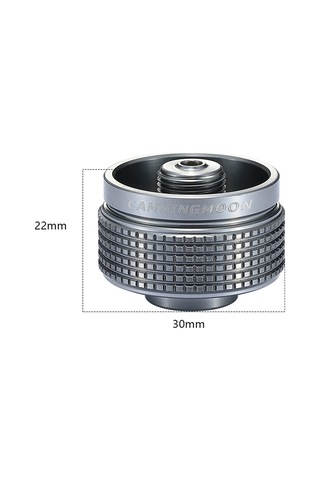 Tenfowee Campıngmoon Z03 Aluminyum Alüminyum Kamp Çalışanı Yüksek Bağlantı Elemanı Düz Gaz Tankı Adaptörü Gümüş