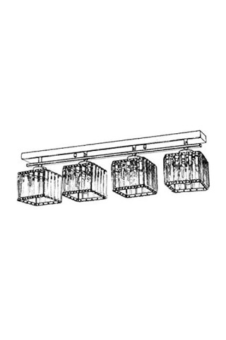 Modern Metal Kristal Avize - E27 01G Taba