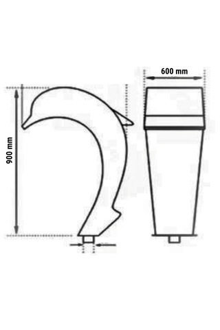 Watershut 600x900 Mm Paslanmaz Çelik Aısı 304 Kalite Havuz Tipi Y