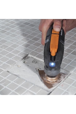 WORX WA4966 Çok Amaçlı Raspalama Makinası İçin 75x75mm Karbür Kaplama Harç, Boya, Yapıştırıcı Universal Zımpara Başlığı