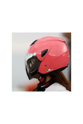 Sw 700 Pink Yarım Kask Fs-733 Pembe