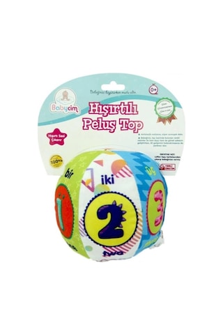 Babycim Peluş Çıngıraklı Top 12 CM
