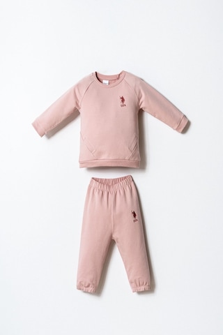 U.S. Polo Assn. Kız Bebek Pembe Takım Usb2741-c-v5 Pembe