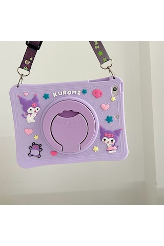Apple iPad 11 A16 11 İnç / 10. Nesil 10.9inç Uyumlu Askılı Karakterli Standlı Cute Dolls Çocuk Kılıfı Kılıf