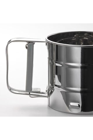 Un Eleği Elek Un Eleme Aparatı Pratik Paslanmaz Çelik İkea Gümüş