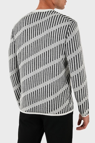 Emporio Armani Erkek Kazak Em003517 Af19553 Fc005 Siyah-beyaz Siyah-beyaz