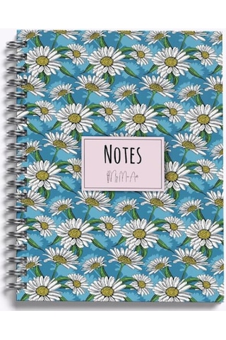 Daisy-midi 14x20 Çizgili Defter Mavi