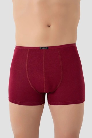 Hadpols Yumuşak Çamaşır Nefes Alabilen Giyim Eşyası Erkek İnce Bel Lastikli Bambu Boxer Bordo 5'li Paket