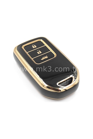 Honda Uyumlu Civic Crv Hrv Accord City Sustasız Anahtar Kılıfı Siyahgold