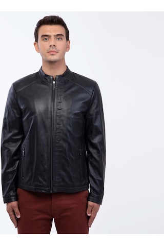 Tamer Tanca Erkek Hakiki Deri Siyah Deri Mont 946 Smr 247 Erk Drmnt Sk22/23 Sıyah Siyah