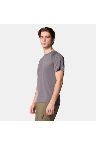 Columbia Ao0944 Alpine Chill Pro Ss Crew Erkek T-shirt-31744 Koyu Gri