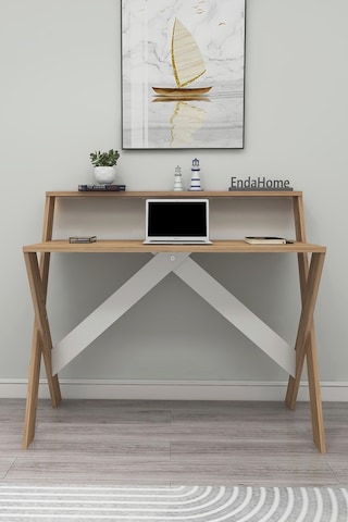 İqas 50x90 Cm Çalışma Masası Laptop Bilgisayar Masası Ofis Ders Yemek Çocuk Masası Çam