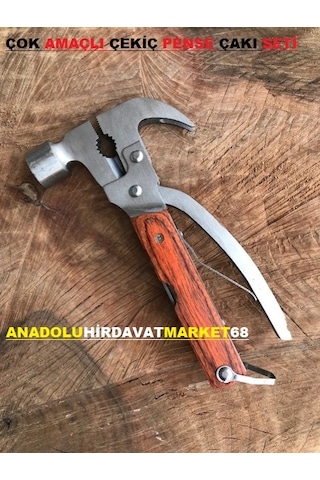 Çok Amaçlı Çekiç Pense Testere Seti Çakı Seti Avcı Kampçı Seti