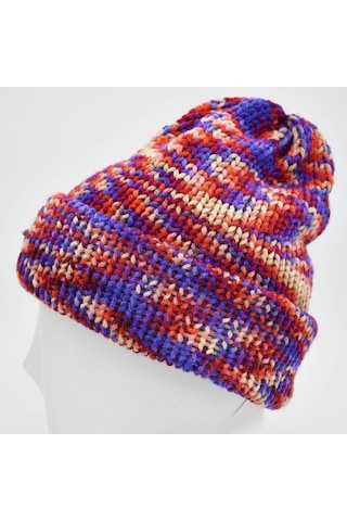 Kalın Kışlık Örgü Yün Kadın Bere Çift Kat Mor Mor