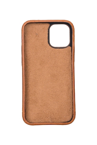 Apple Uyumlu iPhone 12 Mini Deri Arka Kapak Rock Rst2Ef Taba