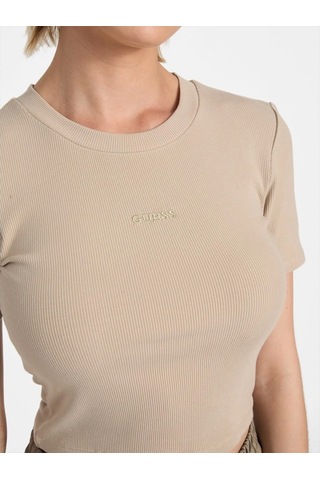 Guess Carla Kadın Kahverengi Aktif Top V5yp08k8rt2-g1dr Kahverengi