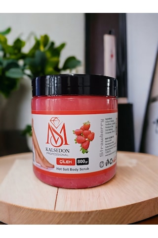 Ms Kalsedon Professoinal Çilek Aromalı Vücut Peeling 800 G