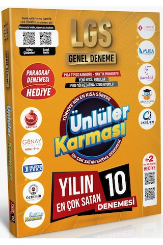 Ünlüler Karması 2025 Lgs Genel Deneme 10 Yayın 10 Deneme-ders Ders Tamamı Çözümlü Çıkmış Sorular