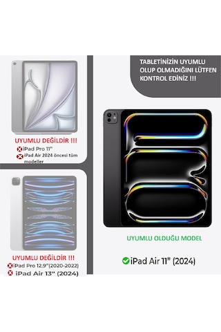 Apple Uyumlu iPad Air 11inç M2 2024 Tablet Nano Ekran Koruyucu A2902 A2903 A2904