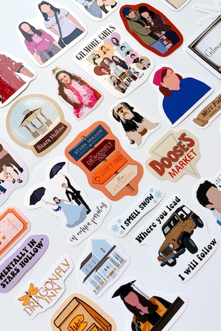 Gilmore Girls 30 Parça Sticker Paketi Suya Dayanıklı Laptop Termos Telefon Etiket Seti Diğer