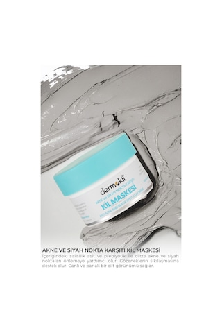 Dermokil Akne ve Siyah Nokta Karşıtı Kil Maskesi 50 ML