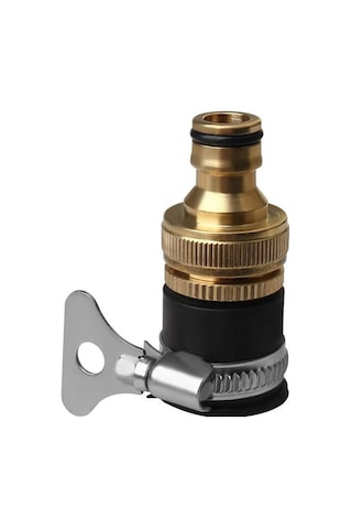 Yuvarlak Musluk Bağlantısı, 1/2' İla 3/4' Çaplı Pirinç Hortum Bağlantıları Bahçe Hortumu Musluğu İçin Evrensel Adaptör Diğer