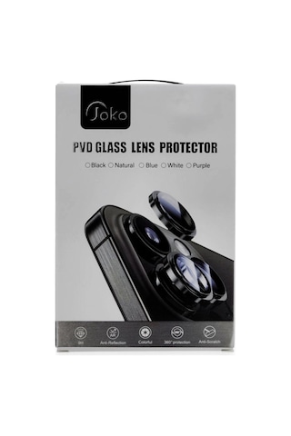 Joko Apple iPhone Uyumlu 16 Pro Max Pvd Metal Kamera Lens - Gümüş Çr