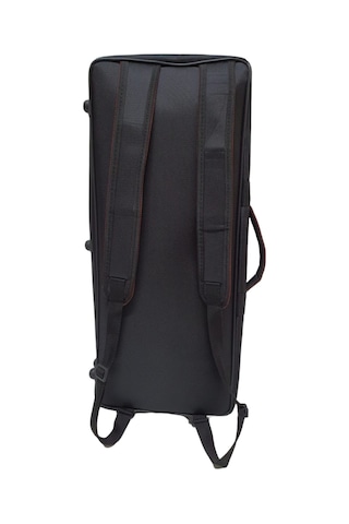 Profesyonel Evalı Kumaş Gigbag Çiftli Kemençe Kılıfı - Siyah Renk - Su Geçirmez