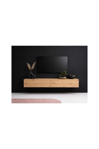 Mdf Vareno Premium Tv Ünitesi Safir Meşe 150 Cm Meşe