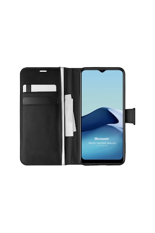 Microsonic Vivo Y20 Kılıf Delux Leather Wallet