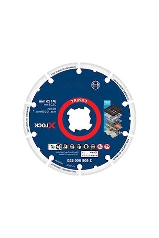 125 Mm Elmas Kesme Diski, X-lock Sistem, Uzun Ömürlü