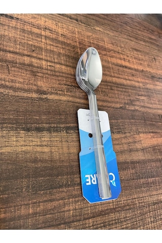 Enashop Paslanmaz Çelik Tatlı Kaşığı Seti 12 Adet Klasik Düz Model Inox