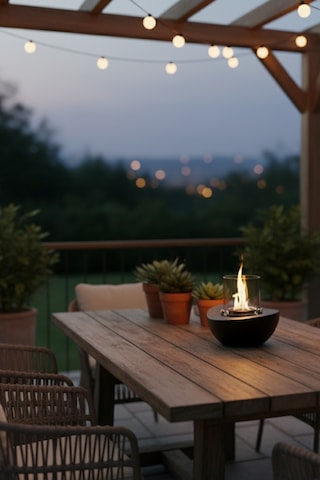 Meta Siyah Biyoetanol Masaüstü Şömine - 1 Lt Copart Yakıt Hediye