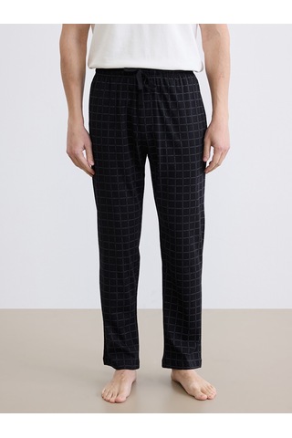 Lc Waikiki Lc Waıkıkı Siyah Standart Kalıp Ekose Erkek Pijama Alt